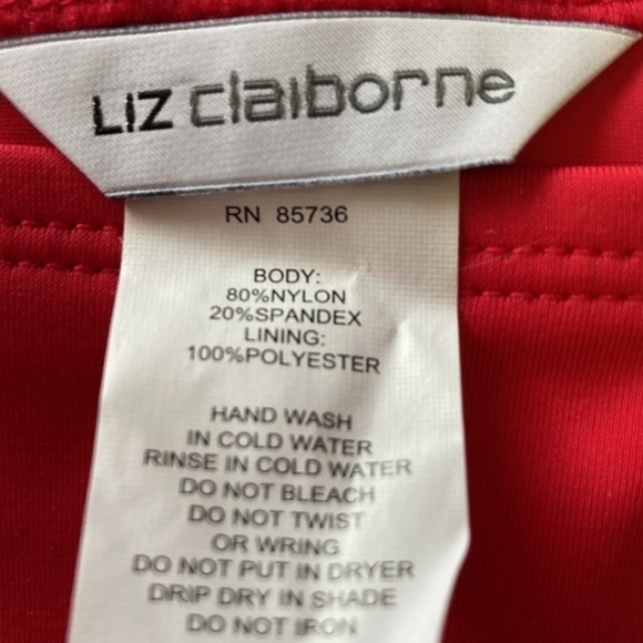 NWT Liz Claiborne Bikini Bottom size 8 color is Punch‎ - Picture 5 of 6